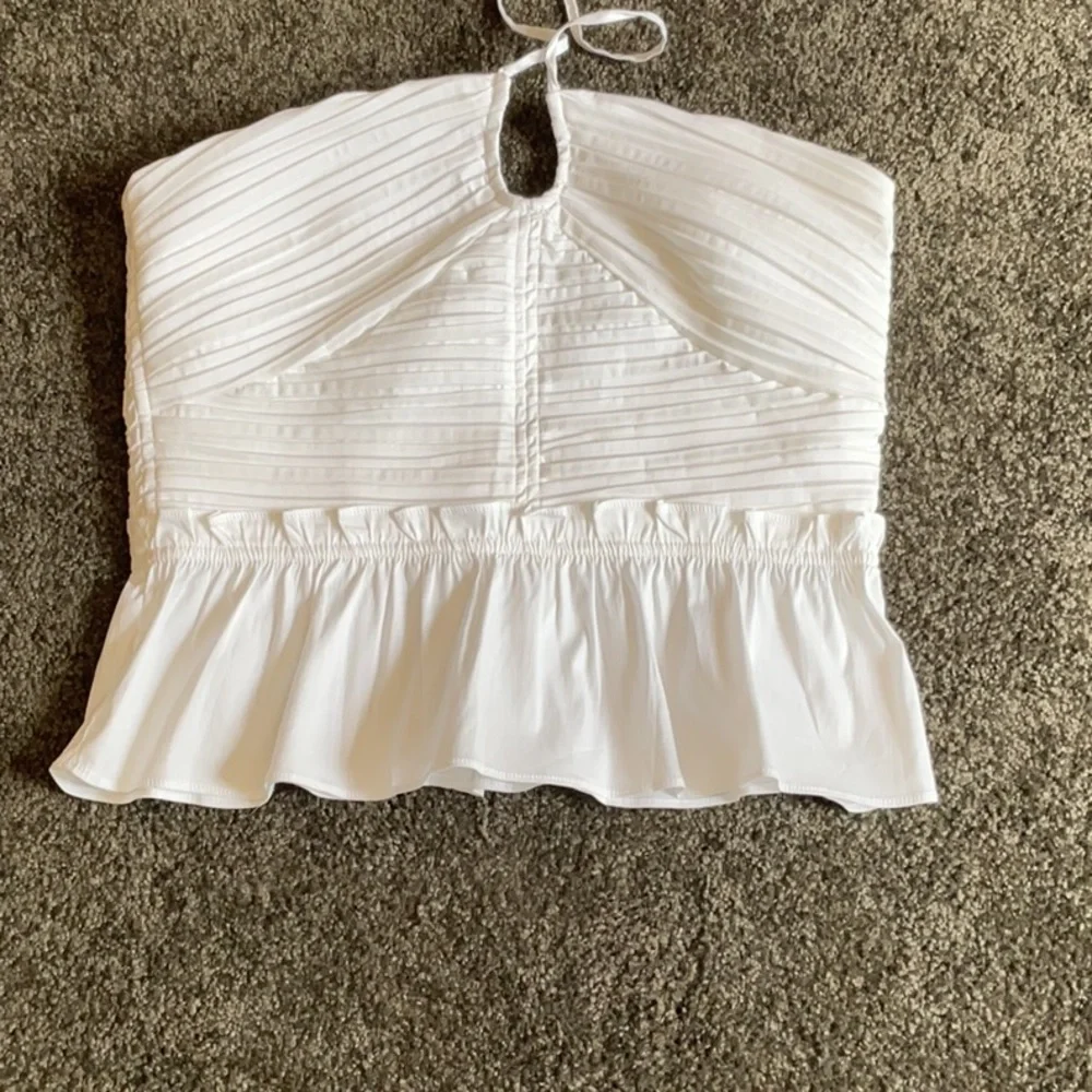 White House Black Market White Poplin Keyhole Bustier - Picture 6 of 6
